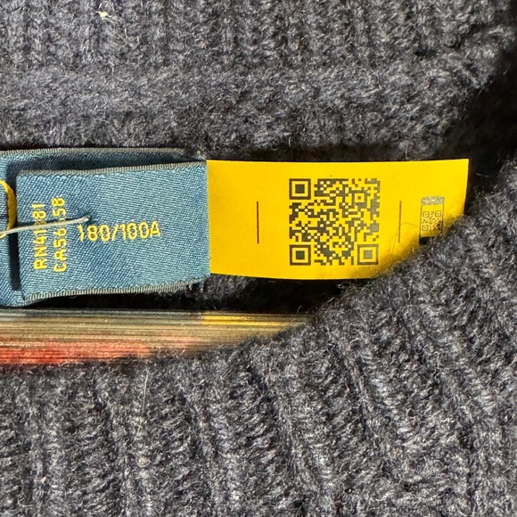 Polo by Ralph Lauren Navy Crewneck Sweater - Picture 5 of 10